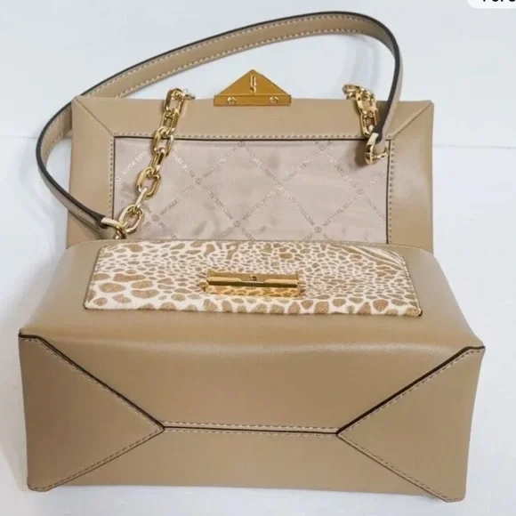 MK Michael Kors Cece Medium Lady
Shoulder Bag Crossbody 
Handbag Satchel Camel - Picture 4 of 17